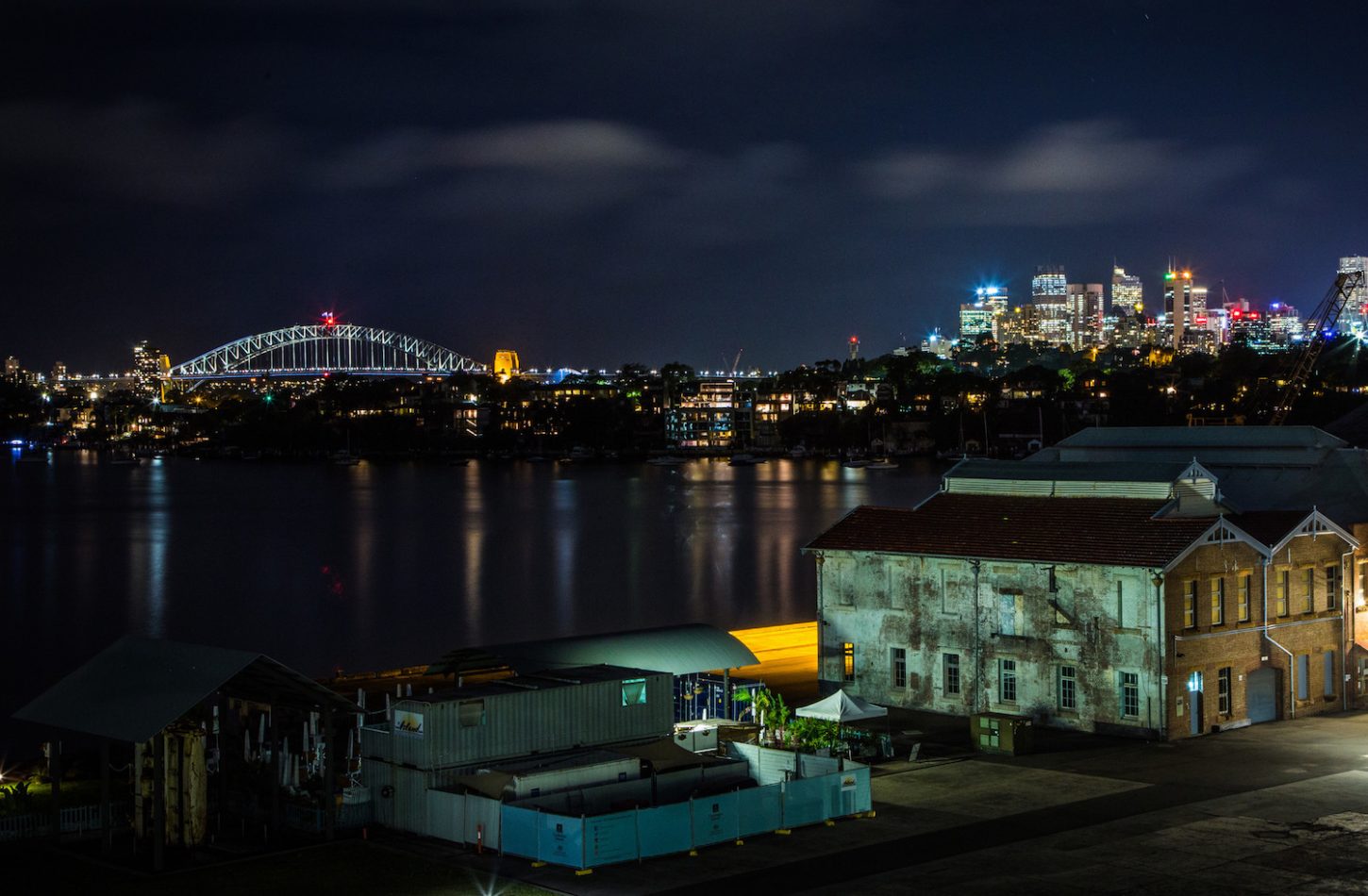 Sydney skyline from Cockatoo Island.