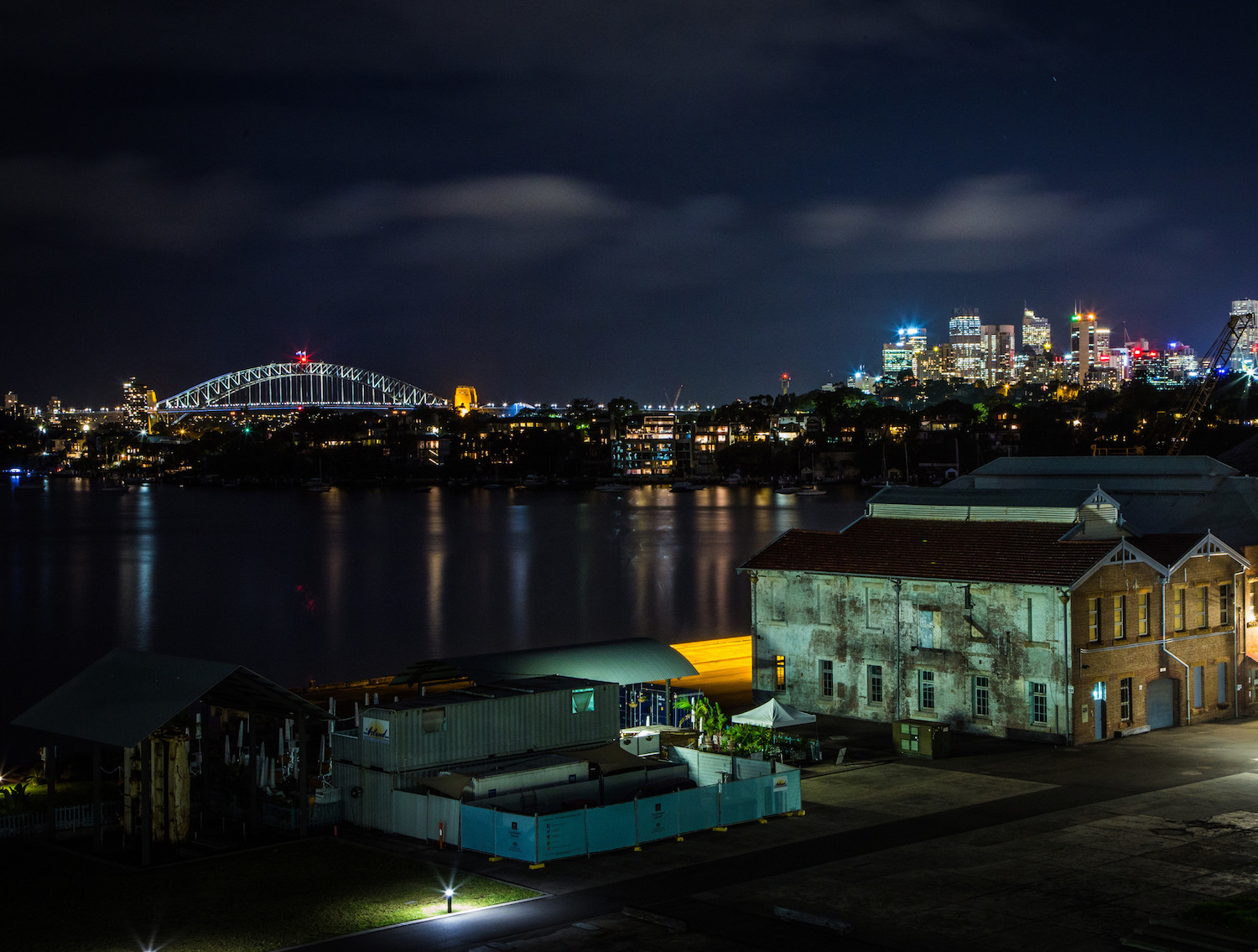 Sydney skyline from Cockatoo Island.