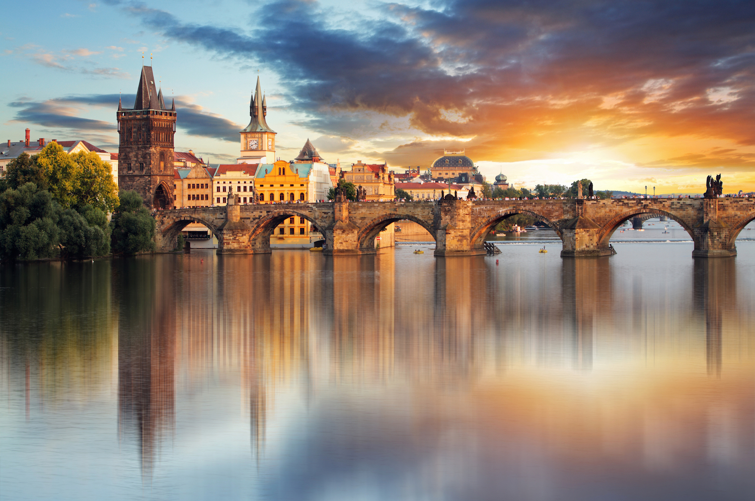 Prague Charles Bridge Czech Republic