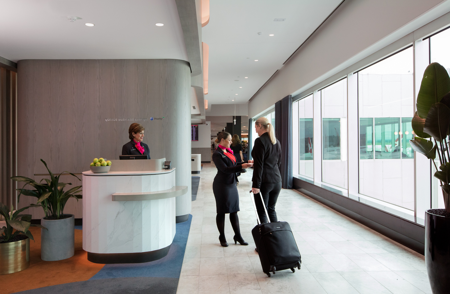 Qantas Business Lounge entrance